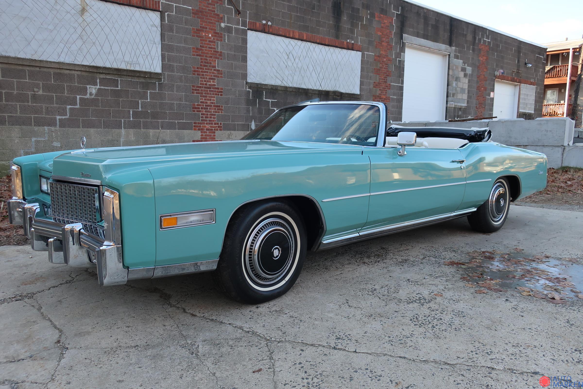 1976 Cadillac Eldorado WHITE GREEN